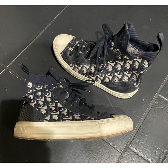 Christian Dior oblique slip on high top sneakers - Picture 1 of 9